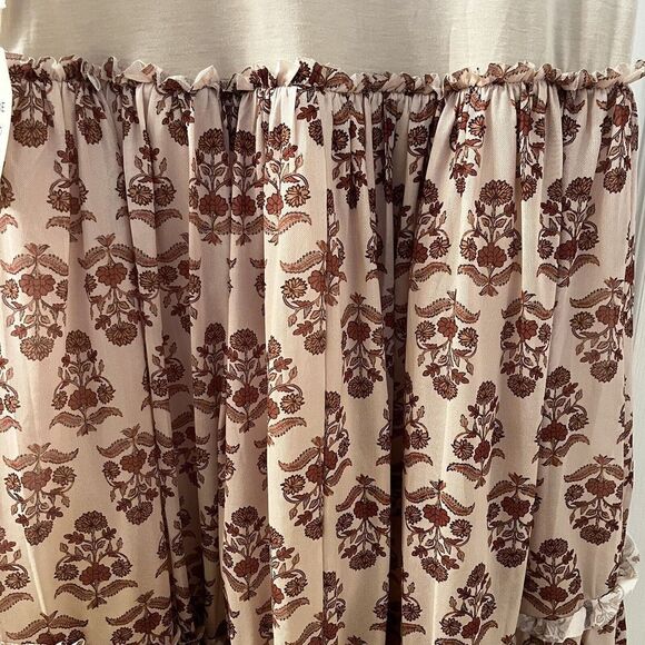 Joyfolie Mia Joy Lorelei Dress in Ecru Block Print Girls Size 14 NWT - Picture 16 of 16